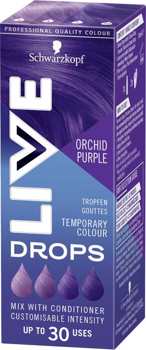 Actual product image Schwarzkopf Live Hair Coloration Live Drops Purple (Violet)