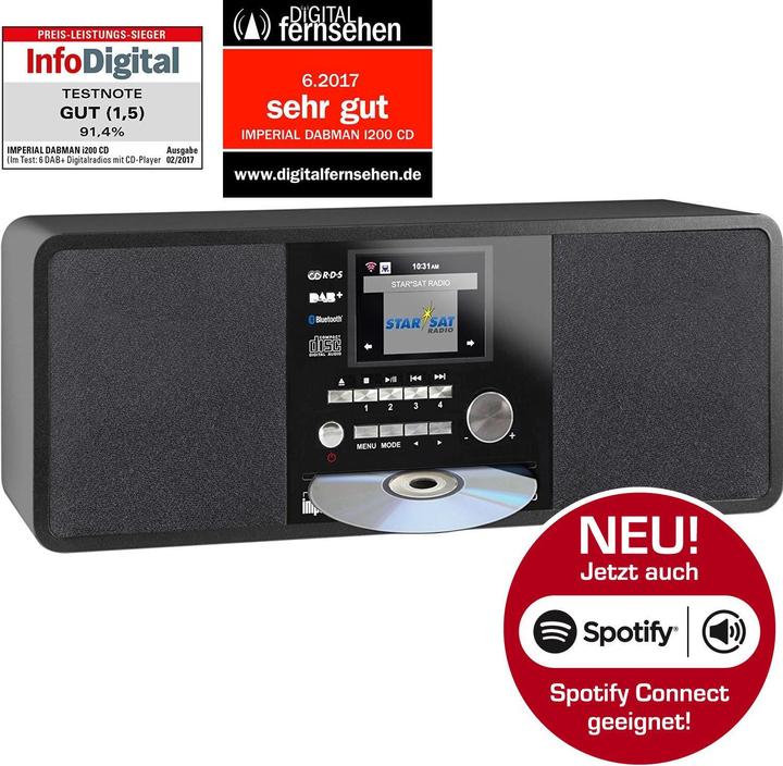 Actual product image Imperial Dabman i200 CD (Web radio, DAB+, VHF, FM, Bluetooth, Wi-Fi)