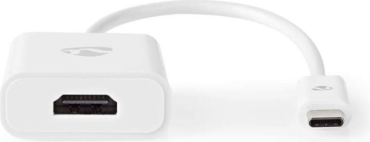 Immagine prodotto Nedis Adattatore USB - USB 3.1 - USB Type-C™ maschio - HDMI - 0,20 m - rotondo - nichelato - PVC - Bianco (USB-C, 20 cm)