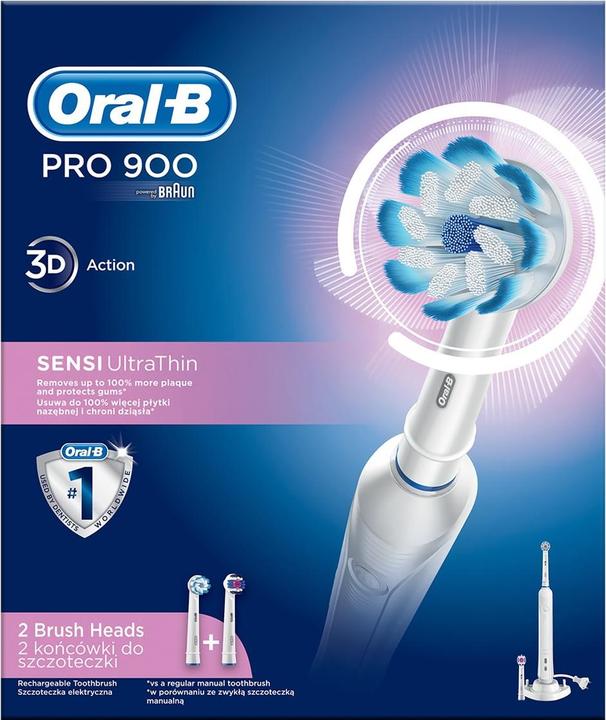 Actual product image Oral-B PRO 900 Sensi Ultrathin Adult Rotating Toothbrush (Oscillating toothbrush)