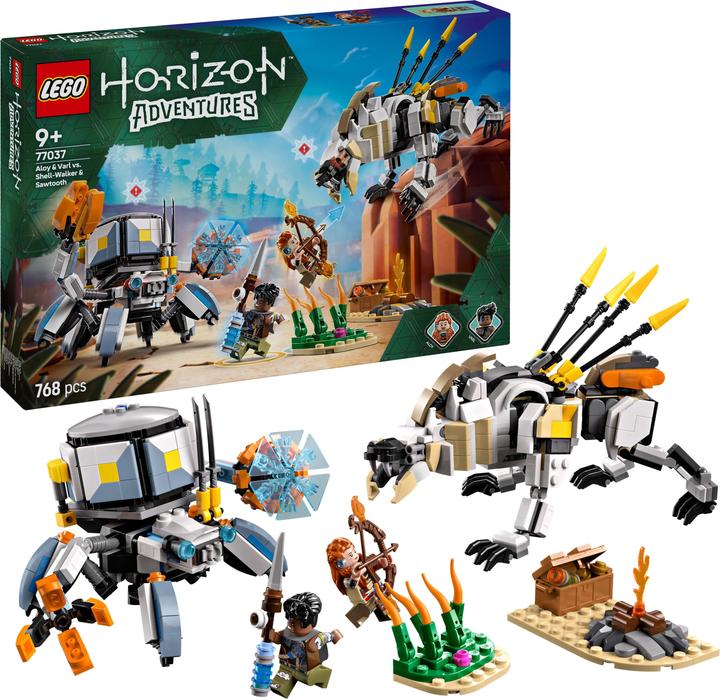 Productafbeelding LEGO Horizon Aloy And Varl vs Shell-Walker (77037, LEGO Horizon)