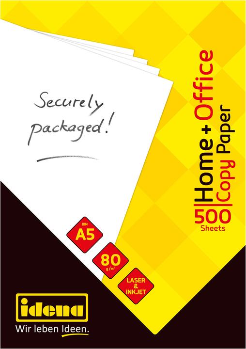 Actual product image Idena Copy Paper A5 80g white 500 sheets Home (80 g/m², A5)