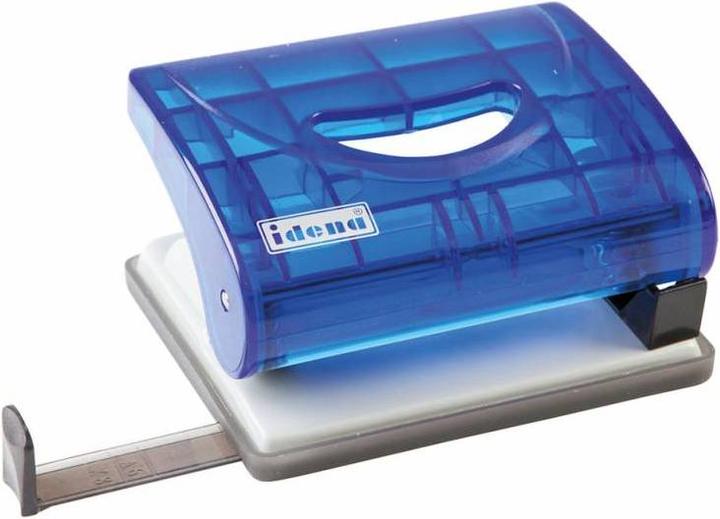 Produktbild Idena Locher transluzent blau bis 16 Blatt
