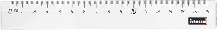 Immagine prodotto Idena Righello 16 cm in plastica trasparente (16 cm)