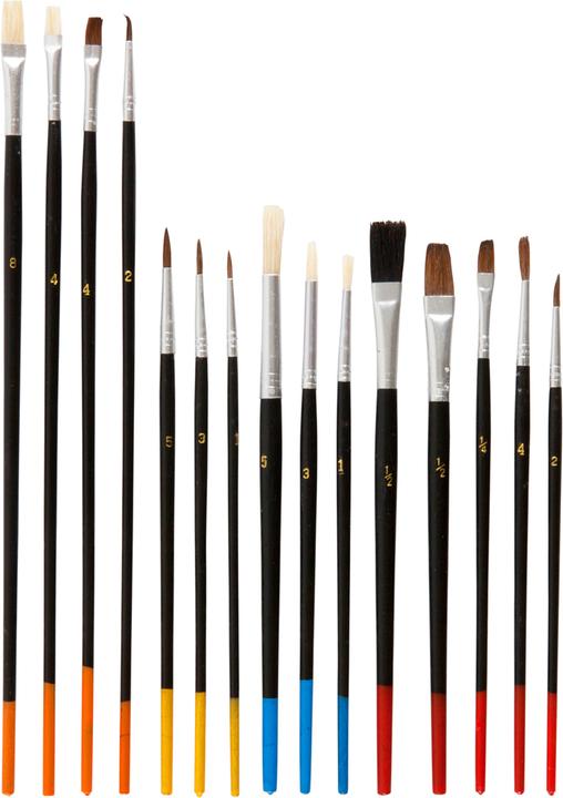 Actual product image Idena Brush set 15s various sorts FSC100%