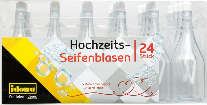 Actual product image Idena Bubbles 28ml Champagne Bottle 24pcs