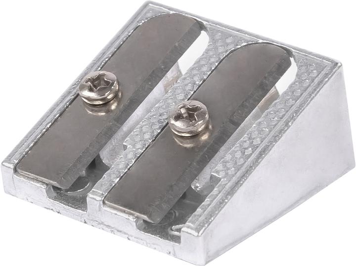 Actual product image Idena Double sharpener wedge shape metal