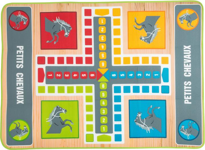 Image du produit Idena Tapis de jeu Ludo 130x93cm (130 x 93 cm)