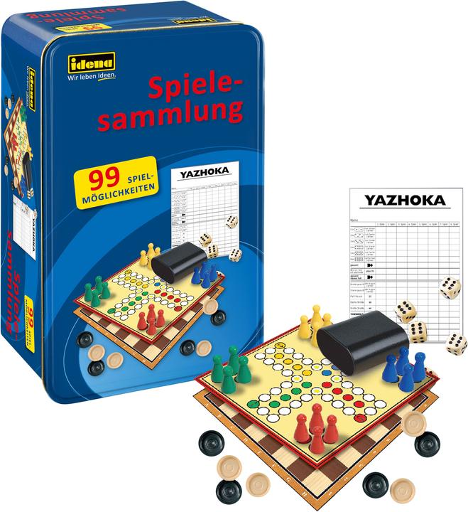 Productafbeelding Idena Spelcollectie 99 spellen Blikken doos (Duits)