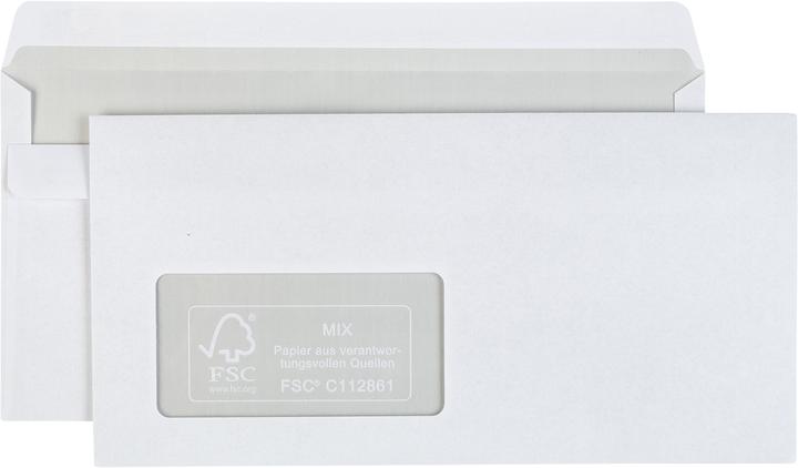 Produktbild Idena BU DL weiss 75g 25er sk m.F. FSC-Mix (DIN lang (11 x 22 cm), 25 x)