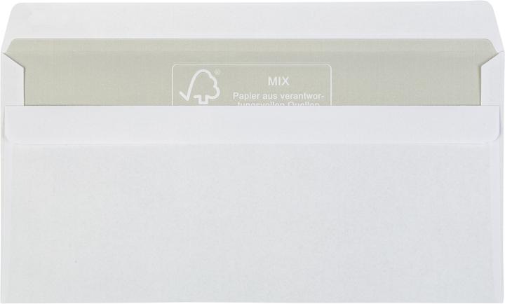 Produktbild Idena BU DL weiss 75g 100er sk o.F. FSC-Mix (DIN lang (11 x 22 cm), 100 x)