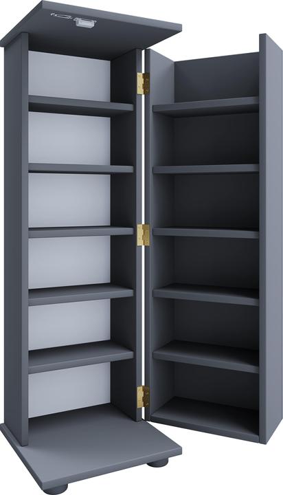 Produktbild VCM Holz CD DVD Regal abschliessbar Engalo L (31 x 31 x 93 cm)