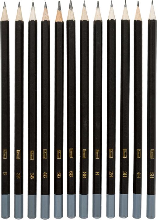 Immagine prodotto Idena Matite 12s per disegnare FSC100% (5H, 3H, 2H, H, HB, B, 2B, 3B, 4B, 5B, 6B, 4h, 12 x)