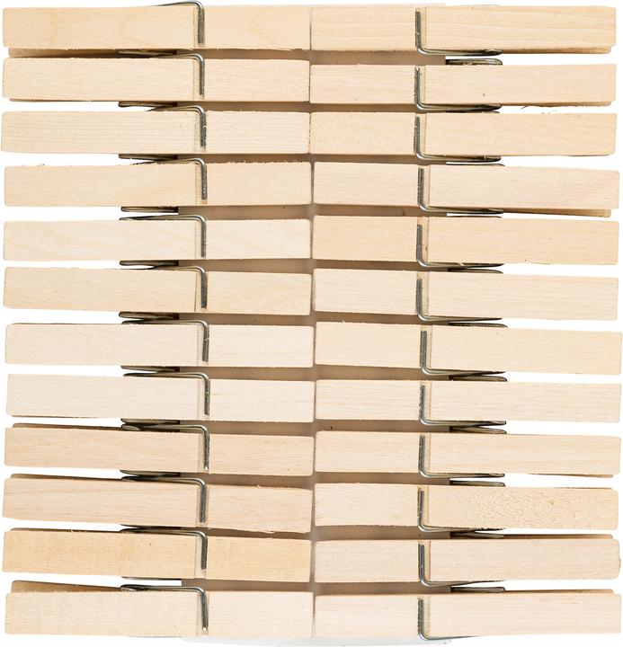 Immagine prodotto Idena Mollette per abiti 73 mm 24 pezzi in legno