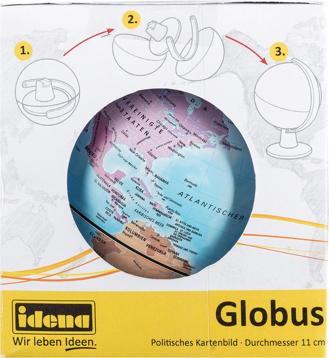 Actual product image Idena Globe Ø 11cm w. political map image (11 cm)