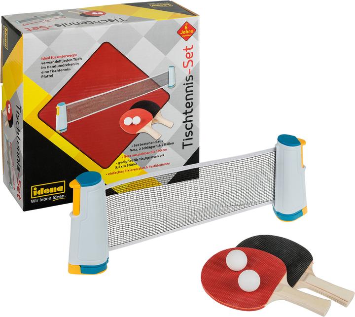 Produktbild Idena Tischtennis-Set Netz,2 Schläger,2 Bälle
