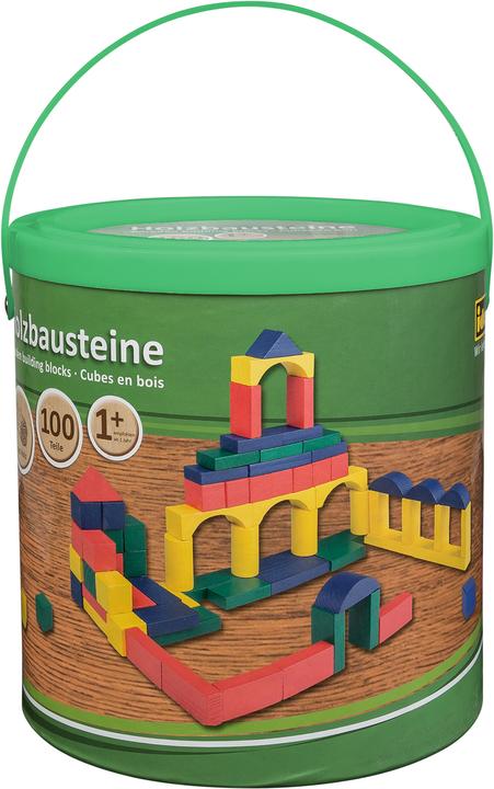 Actual product image Idena Wooden blocks in bucket 100s FSC100%