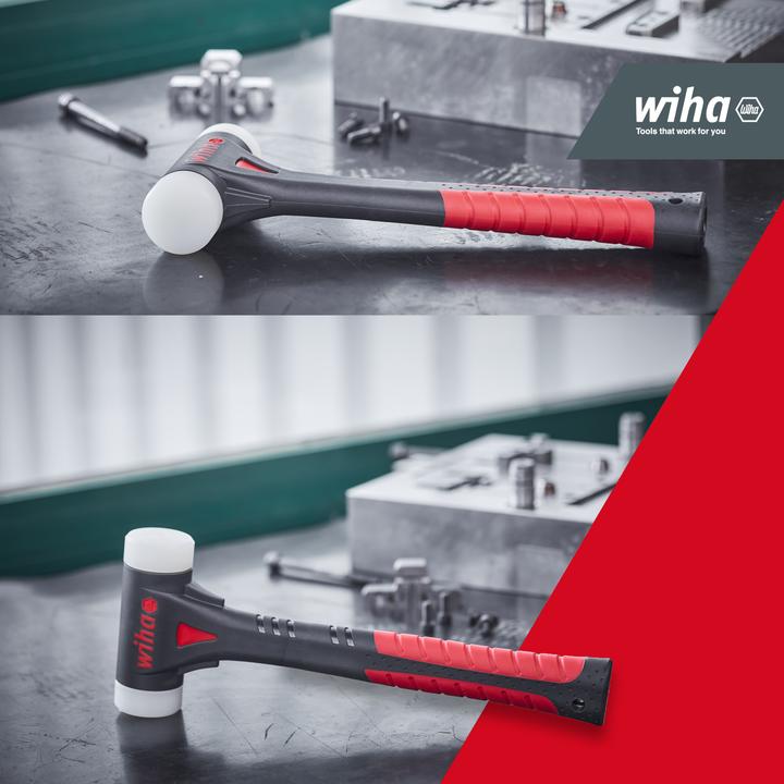 Produktbild Wiha Schonhammer FibreBuzz® rückschlagfrei, Polyamid-Schlagkopf 320 mm | 44598 (740 g)