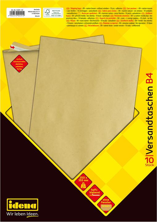 Actual product image Idena VT B4 brown 90g 10er hk o.F. FSC-Rec (10 x)