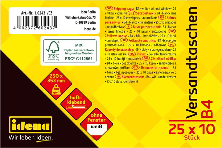 Productafbeelding Idena VT B4 wit 100g 10er hk o.F. FSC-Mix (10 x)
