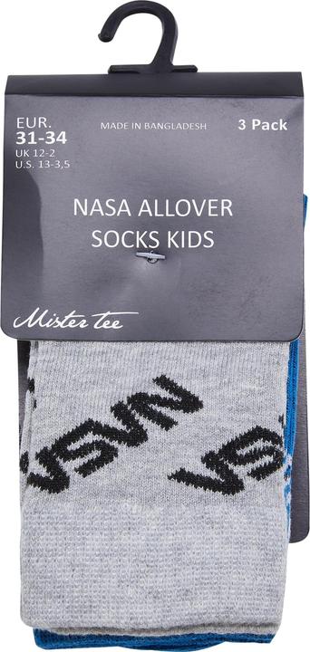 Immagine prodotto Mister Tee Calzini NASA Allover per bambini, confezione da 3 pezzi - 20765 (confezione da 3, 27 - 30)
