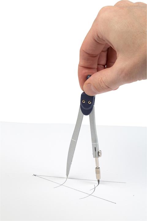 Image du produit Idena Compas d'école bleu argent