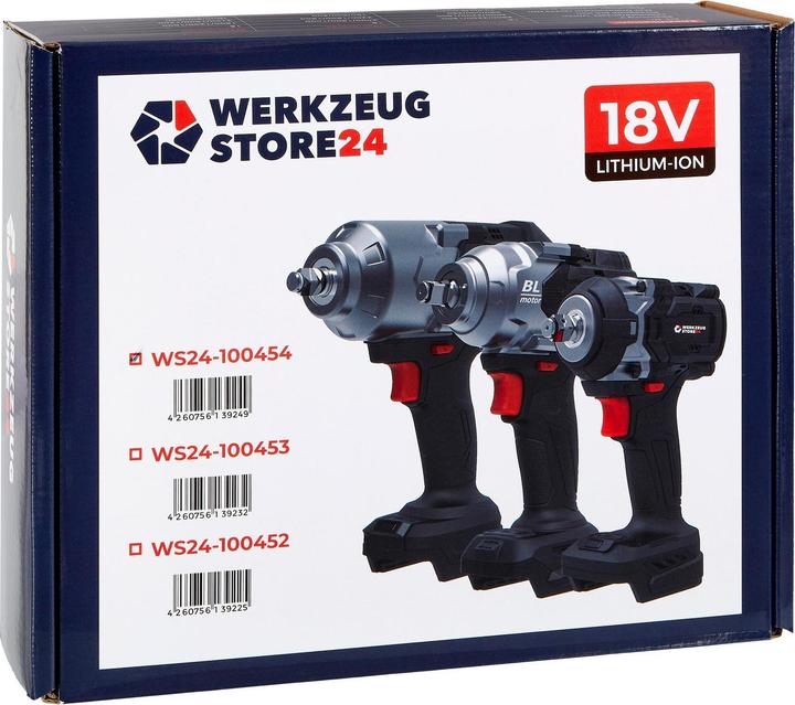 Produktbild Werkzeugstore24 Akku-Drehschlagschrauber WDS 18V 1/2" 1.600 NM Solo