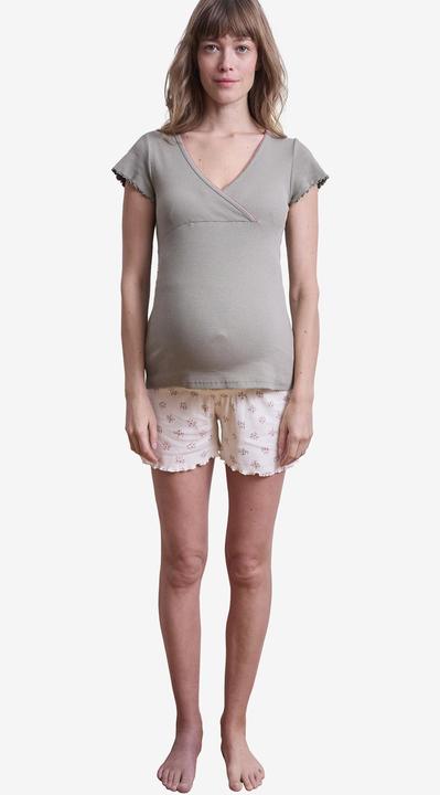 Actual product image Vertbaudet Kurzer Schlafanzug für Schwangerschaft & Stillzeit Oeko-Tex (36)