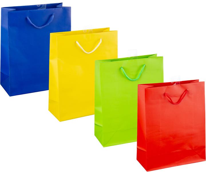 Actual product image Idena Gift. FSC mix 4 assorted colours, M 23x18x8cm (Gift bag, 1 x)