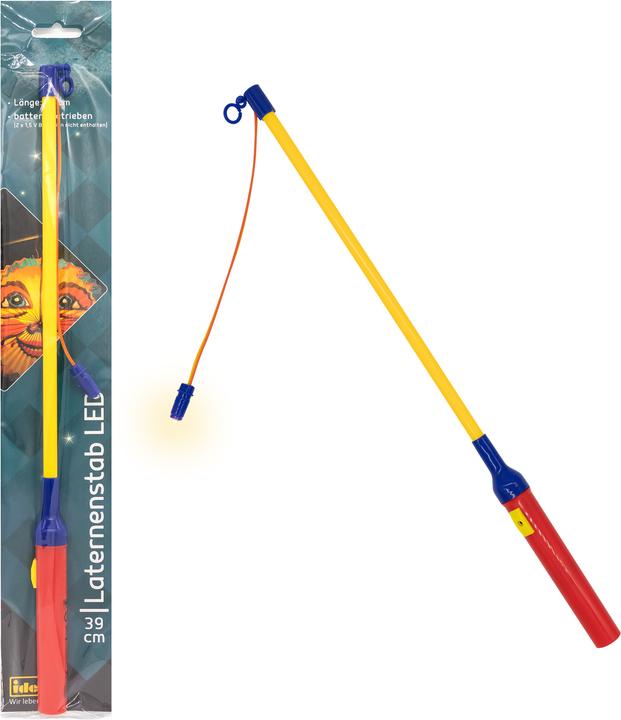 Actual product image Idena Lantern Stick 39cm LED 2x 1,5V Battery
