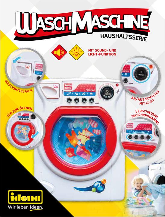 Actual product image Idena Washing machine with light and sound