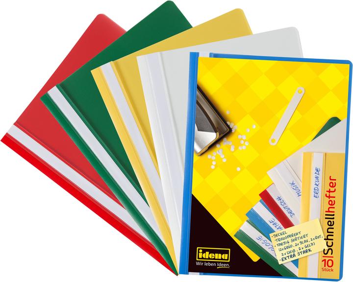 Produktbild Idena Schnellhefter A5 PP 5 Farben 10 Stück (A5, 10 x)
