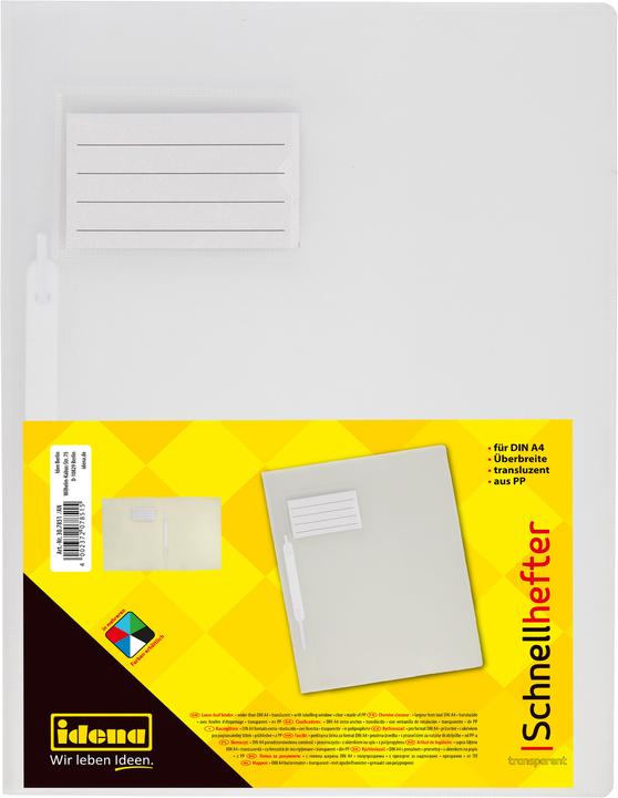 Produktbild Idena Schnellhefter f. A4 PP transparent (A4, 1 x)