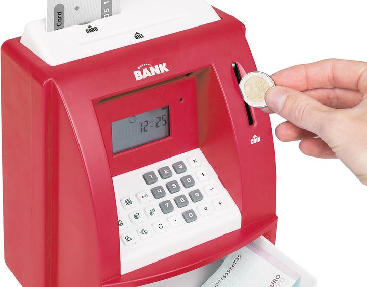 Actual product image Idena Cash Machine Red Digital Money Box Sound