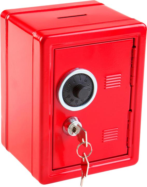 Idena Cassaforte per il risparmio rossa 120x100x160mm (12 x 10 x 16 cm)