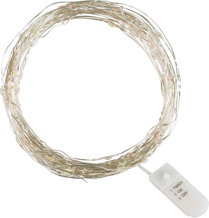 Produktbild Idena Micro Lichterkette 100LED,warmweiss,6h-Timer (0.09 m)