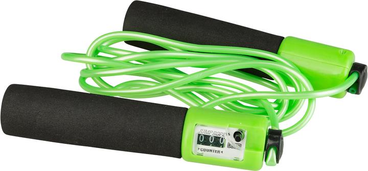Actual product image Idena Skipping Rope with Counter 220cm green (220 cm)