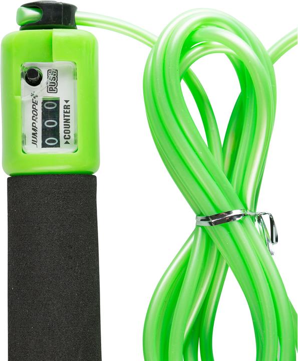 Actual product image Idena Skipping Rope with Counter 220cm green (220 cm)