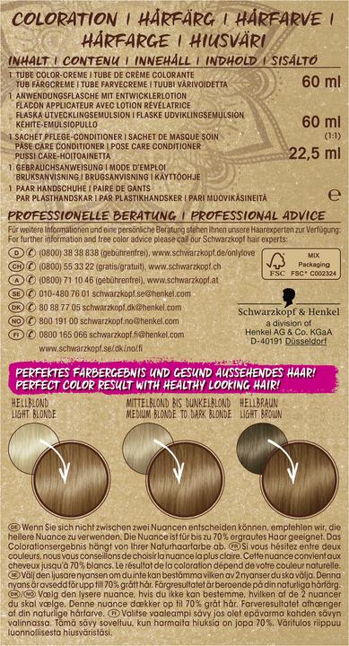 Image du produit Schwarzkopf Only Love Coloration 7.50 brun amande (Marron)