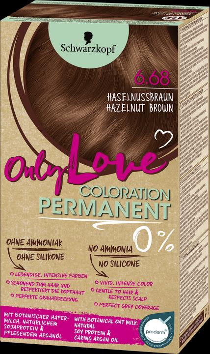 Image du produit Schwarzkopf Only Love Only Love 6.68 Hazelnut Brown (Marron)