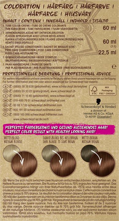 Image du produit Schwarzkopf Only Love Only Love 6.68 Hazelnut Brown (Marron)