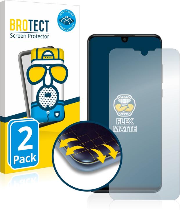 Actual product image BROTECT Full-Cover Protector Matte (2 Piece, Huawei P30 Lite New Edition)