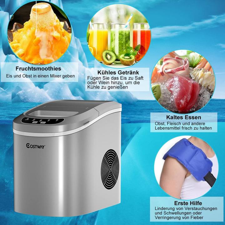Immagine prodotto Costway Gelatiera 12Kg/24h, argento
