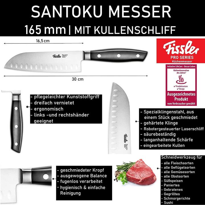 Produktbild Fissler Santoku Messer 165mm (16.50 cm)