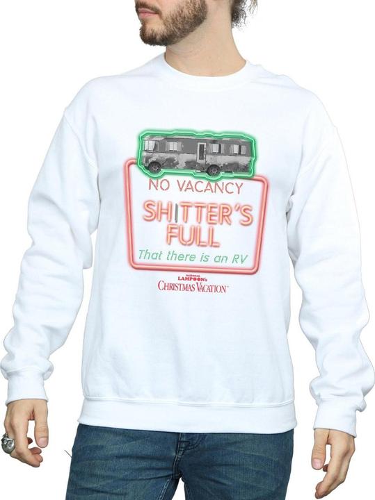 Produktbild National Lampoon´s Vacation National Lampoon's Christmas Vacation Greyscale No Vacancy Sweatshirt (XL)