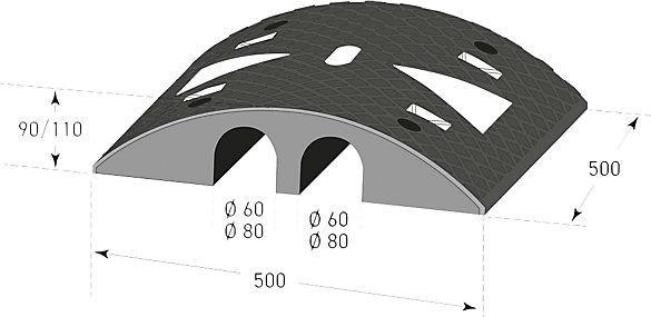 Produktbild Moravia Kabelbrücke XL MORION 500x500x90 mm (Kabelbrücke, 50 cm)