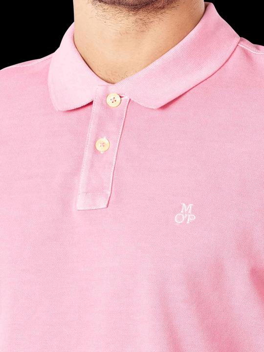 Produktbild Marc O'Polo Short Sleeve Polo Rib Details Raspberry (L)