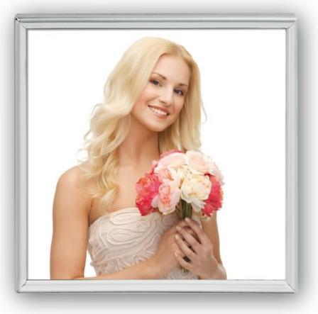 Immagine prodotto ZEP Cornice 120S01-66 placcata argento 15x15 cm (13 x 13 cm)