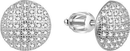 Beneto Silver earrings with zircons AGUP1576S (L)