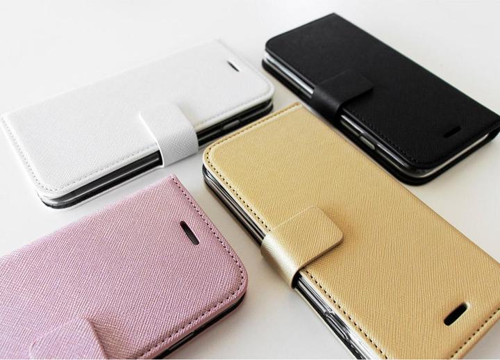 Actual product image Mobiparts Saffiano Wallet Case Samsung Galaxy S9 Gold (Samsung Galaxy S9+)